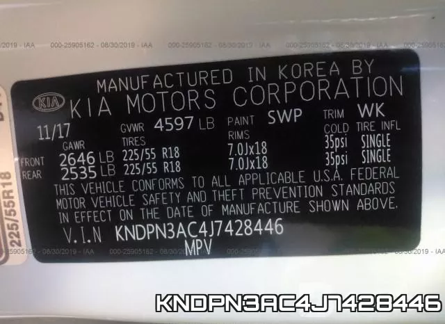 KNDPN3AC4J7428446 фото 10