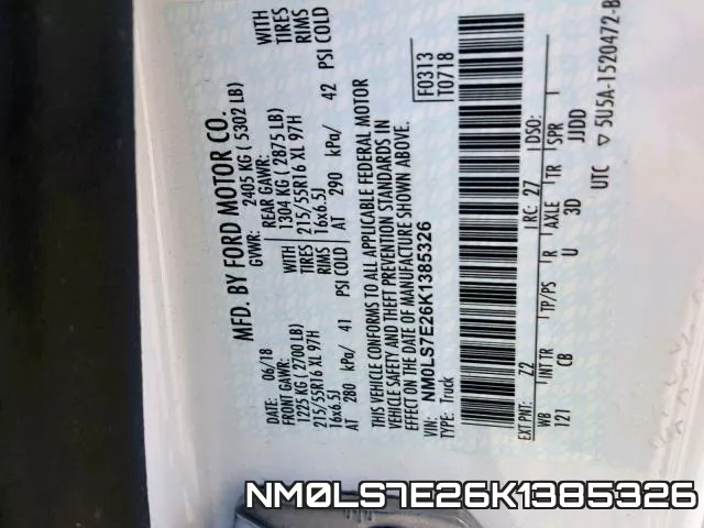 NM0LS7E26K1385326 фото 2