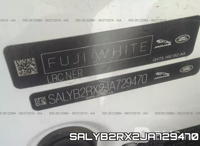 SALYB2RX2JA729470 фото 9