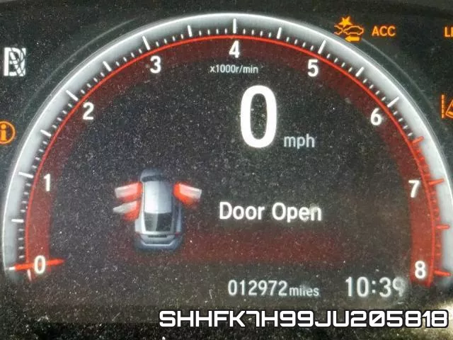SHHFK7H99JU205818 фото 9
