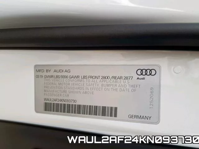 WAUL2AF24KN093730 фото 2