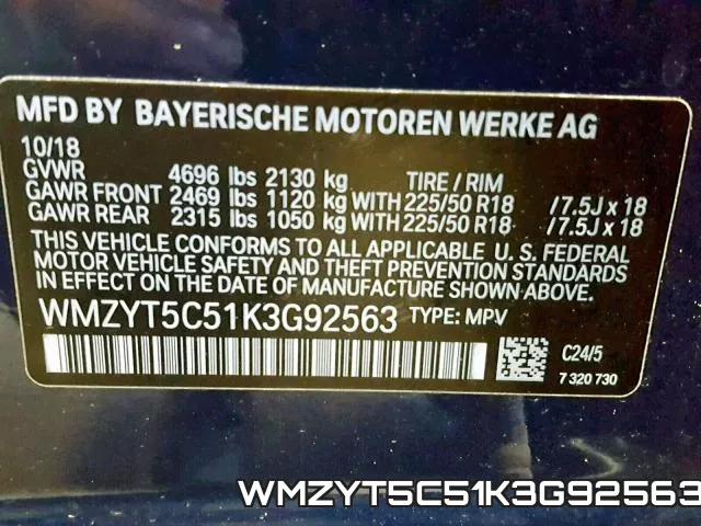 WMZYT5C51K3G92563 фото 2