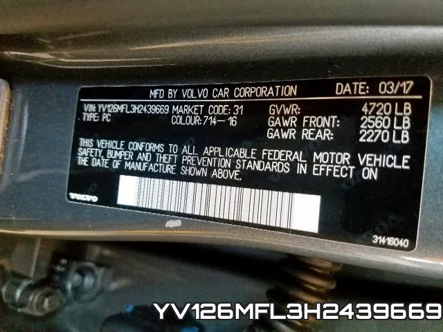 YV126MFL3H2439669 фото 2