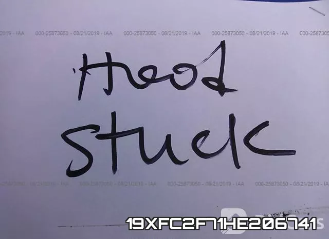 19XFC2F71HE206741 фото 2