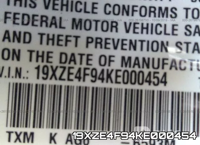 19XZE4F94KE000454 фото 10