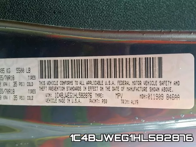 1C4BJWEG1HL582876 фото 2