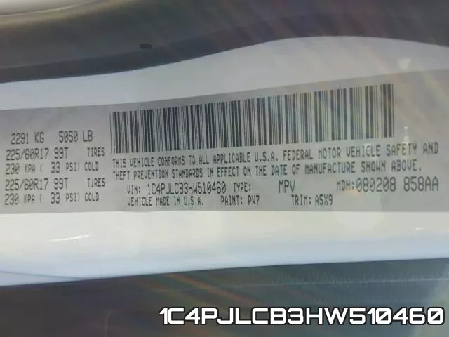 1C4PJLCB3HW510460 фото 2