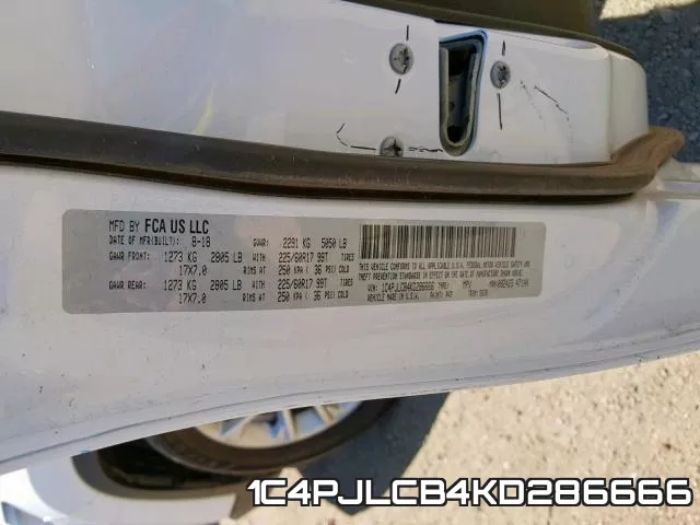 1C4PJLCB4KD286666 фото 2