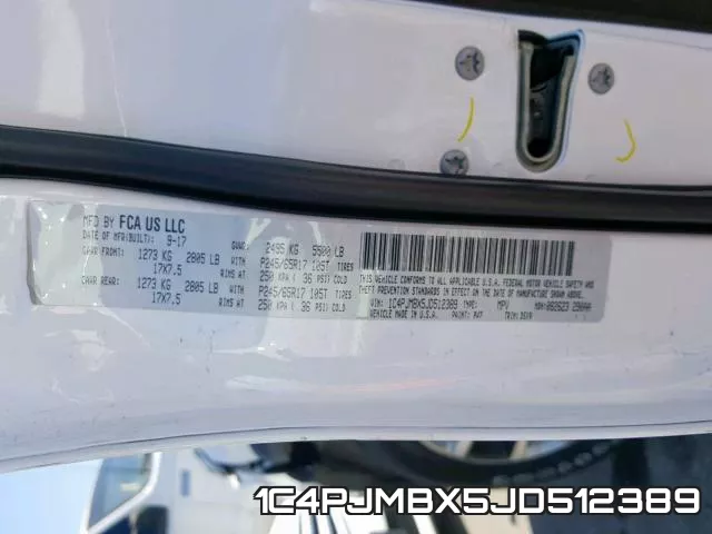 1C4PJMBX5JD512389 фото 2
