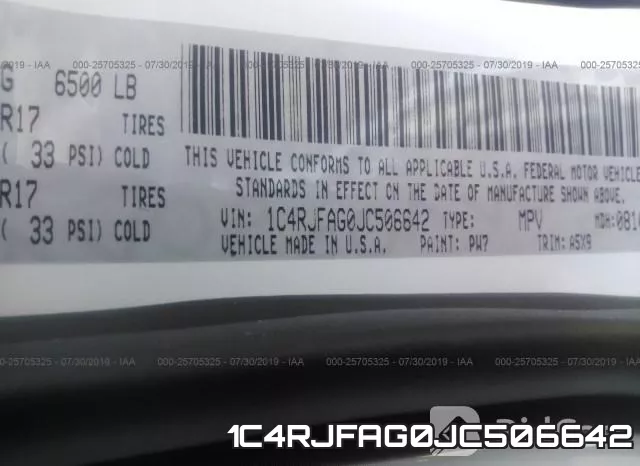 1C4RJFAG0JC506642 фото 10