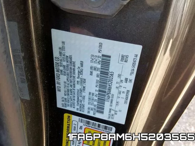 1FA6P8AM6H5203565 фото 2