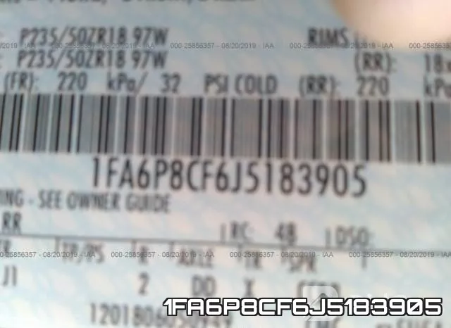 1FA6P8CF6J5183905 фото 9