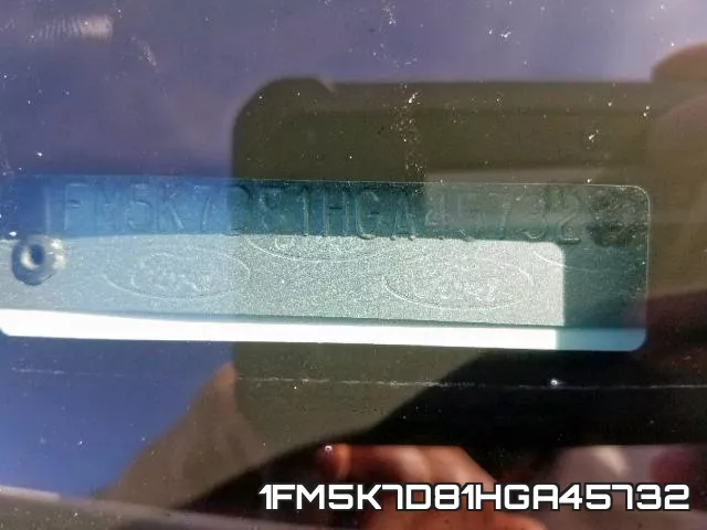 1FM5K7D81HGA45732 фото 2