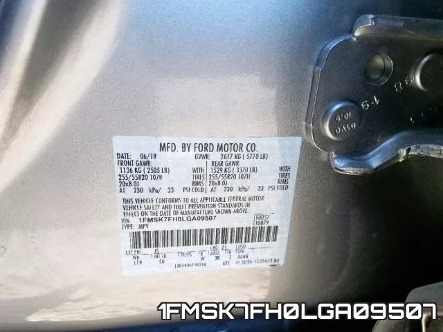 1FMSK7FH0LGA09507 фото 2