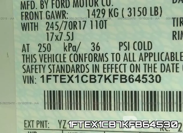 1FTEX1CB7KFB64530 фото 9