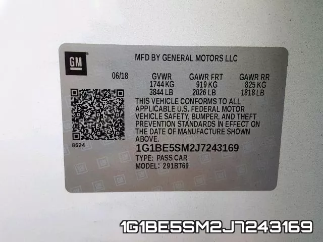 1G1BE5SM2J7243169 фото 2