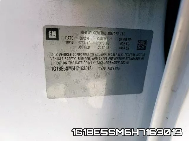 1G1BE5SM6H7163013 фото 2