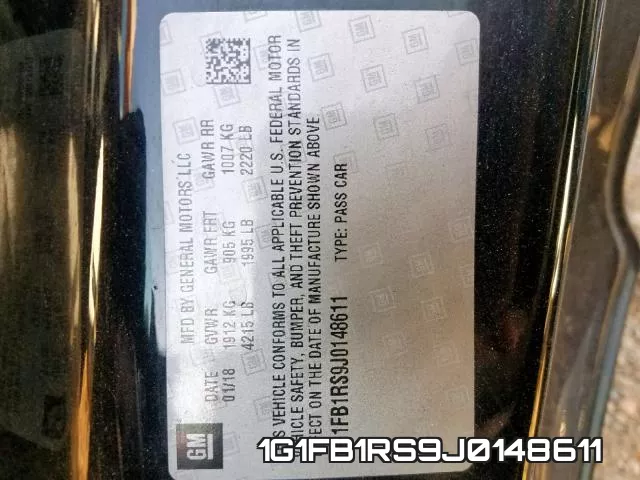 1G1FB1RS9J0148611 фото 2