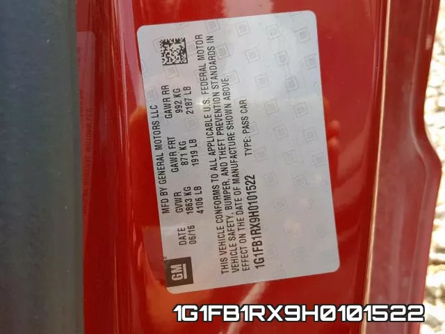 1G1FB1RX9H0101522 фото 2