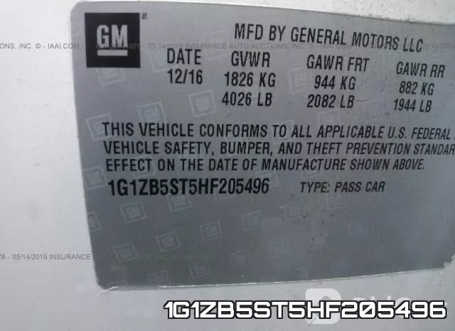 1G1ZB5ST5HF205496 фото 10