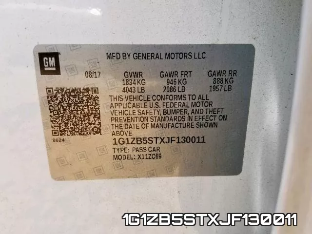 1G1ZB5STXJF130011 фото 2