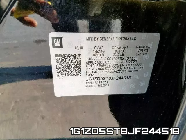 1G1ZD5ST8JF244518 фото 2