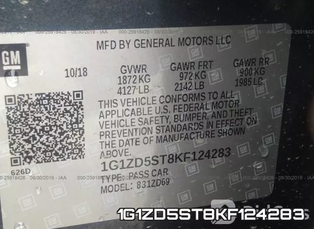 1G1ZD5ST8KF124283 фото 10