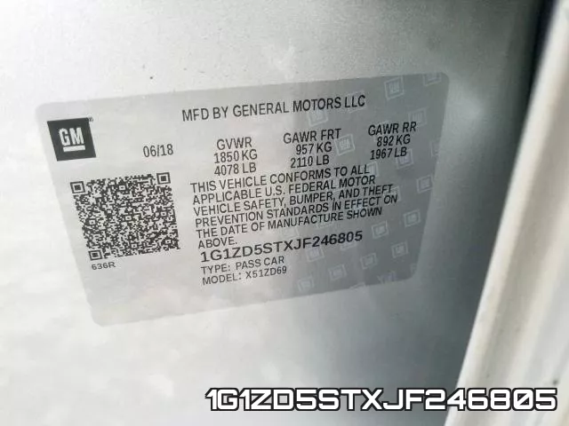 1G1ZD5STXJF246805 фото 2