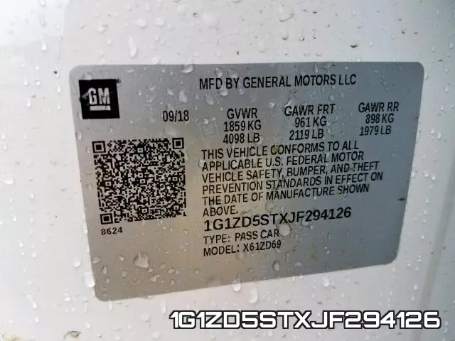 1G1ZD5STXJF294126 фото 2