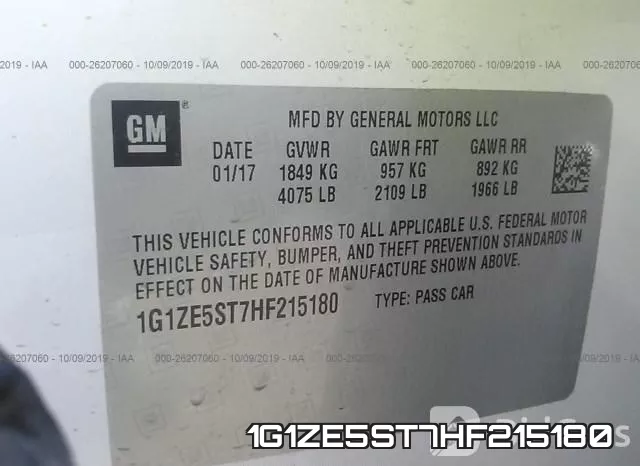 1G1ZE5ST7HF215180 фото 10