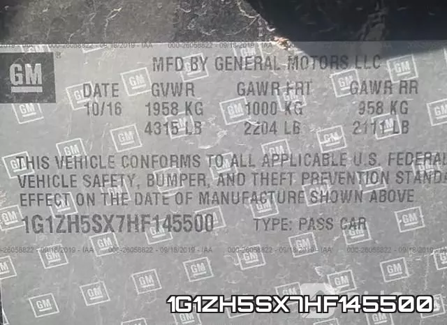1G1ZH5SX7HF145500 фото 10
