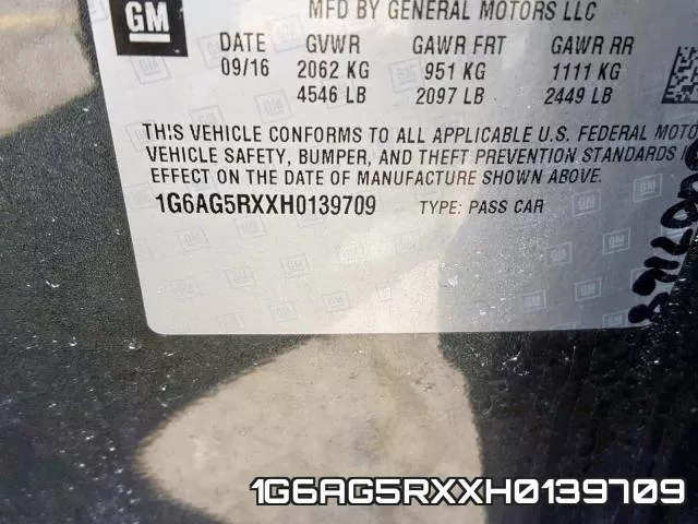 1G6AG5RXXH0139709 фото 2