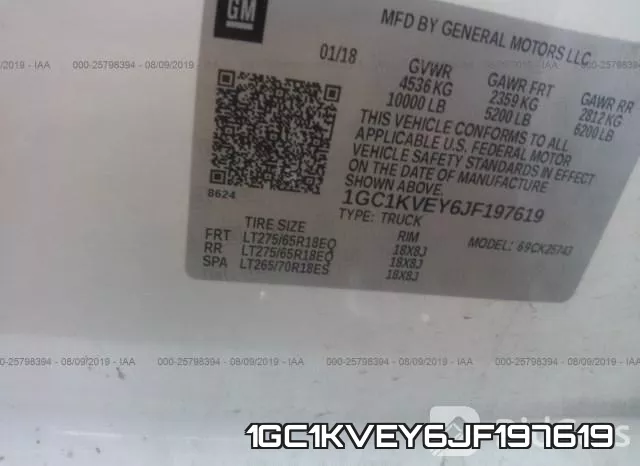 1GC1KVEY6JF197619 фото 10