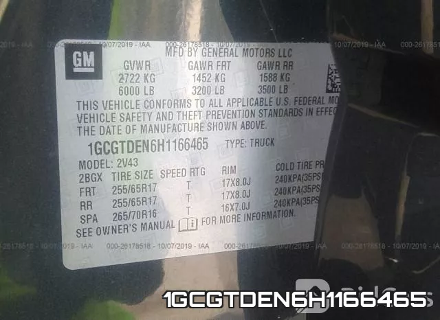 1GCGTDEN6H1166465 фото 10
