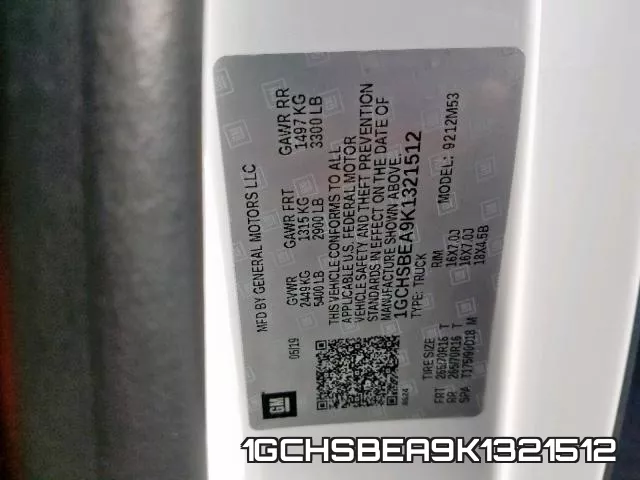1GCHSBEA9K1321512 фото 2