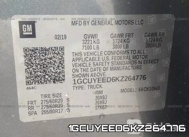 1GCUYEED6KZ264776 фото 10