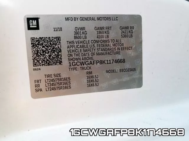 1GCWGAFP8K1174668 фото 2