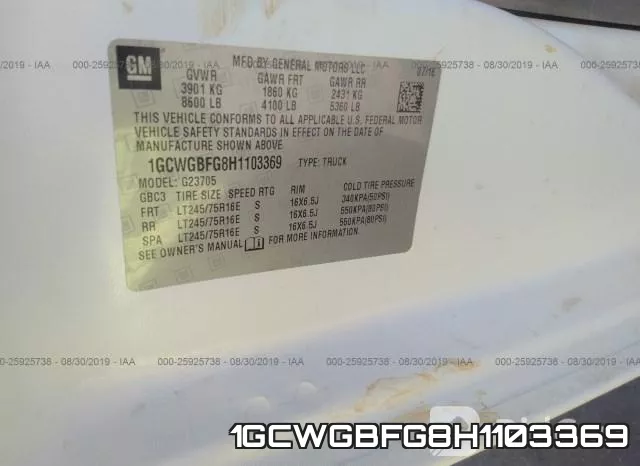 1GCWGBFG8H1103369 фото 10