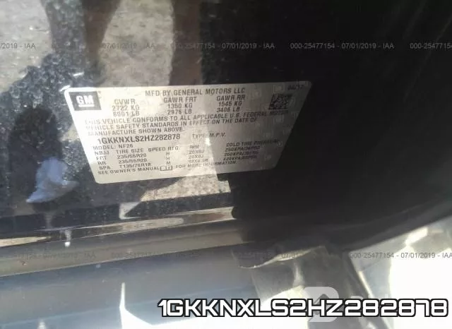 1GKKNXLS2HZ282878 фото 10