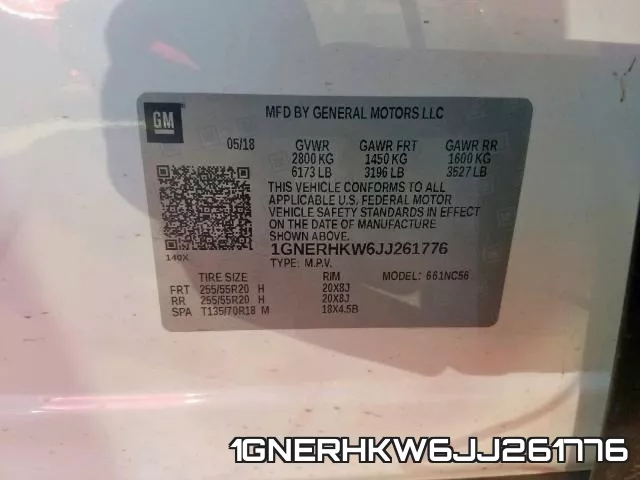 1GNERHKW6JJ261776 фото 2