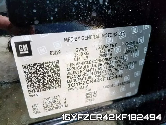 1GYFZCR42KF182494 фото 2