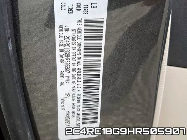2C4RC1BG9HR505907 фото 2