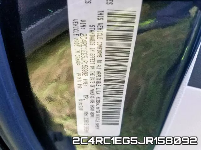 2C4RC1EG5JR158092 фото 2