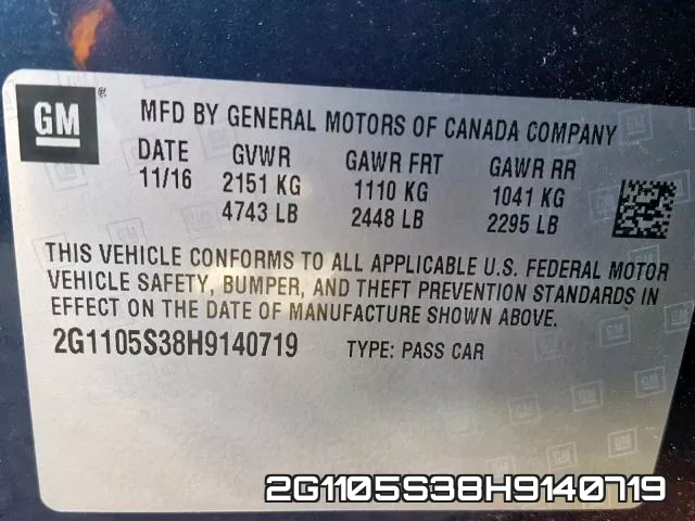 2G1105S38H9140719 фото 2