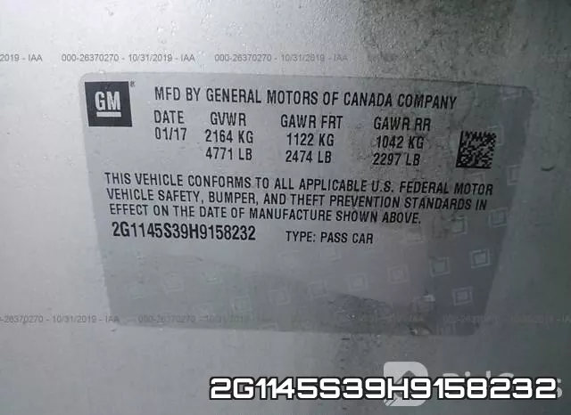 2G1145S39H9158232 фото 10