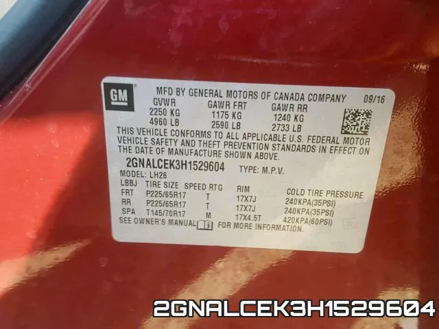 2GNALCEK3H1529604 фото 2