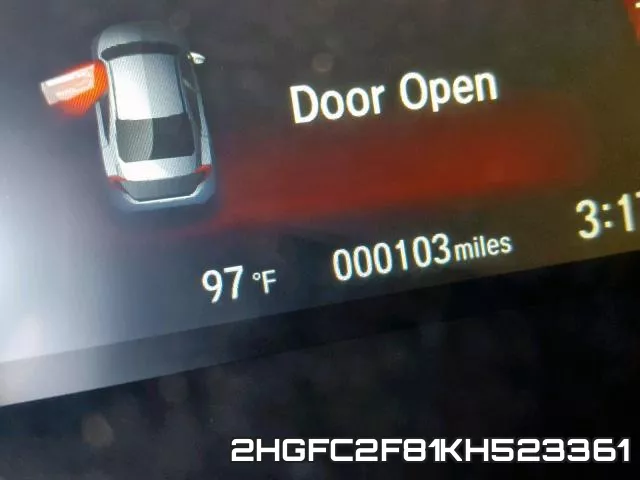 2HGFC2F81KH523361 фото 9
