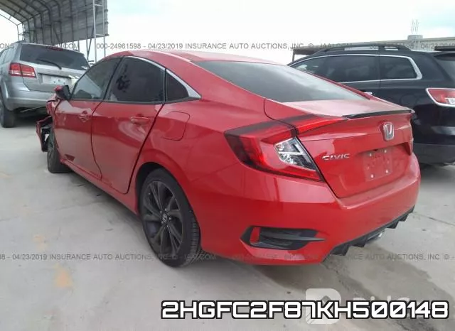 2HGFC2F87KH500148 фото 4