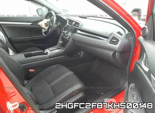 2HGFC2F87KH500148 фото 6