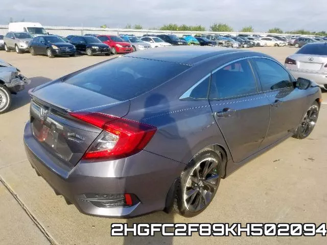 2HGFC2F89KH502094 фото 5